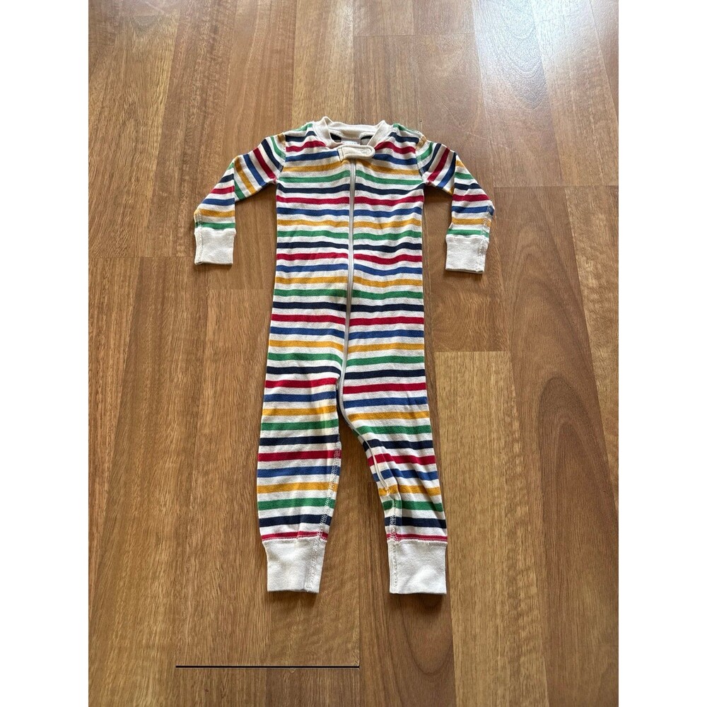 HANNA ANDERSSON gender neutral Kids Striped Long Sleeve Pajama One-Piece